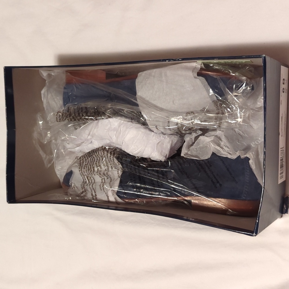 Polo Ralph Lauren Ashtyn Indigo blue reverse suede loafers Size 6 B. - Picture 6 of 8